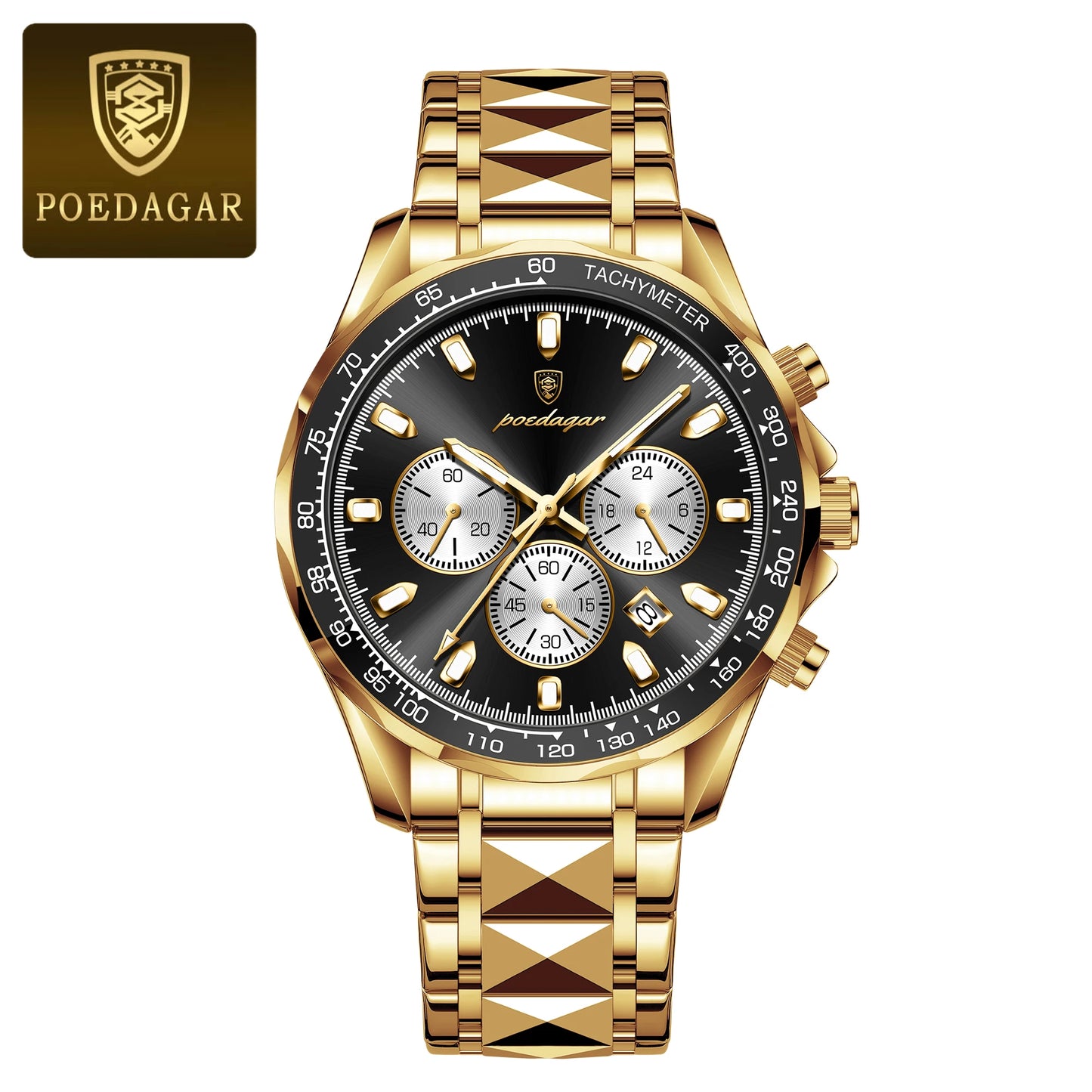 POEDAGAR Luxury Men's Quartz Sport Watch
