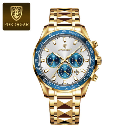 POEDAGAR Luxury Men's Quartz Sport Watch