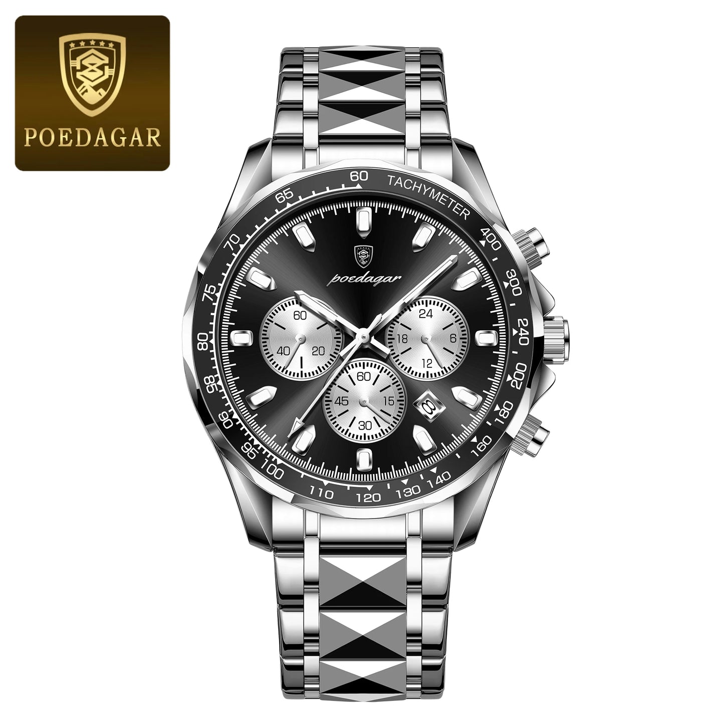 POEDAGAR Luxury Men's Quartz Sport Watch