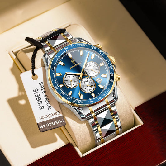 POEDAGAR Luxury Men's Quartz Sport Watch