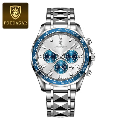 POEDAGAR Luxury Men's Quartz Sport Watch