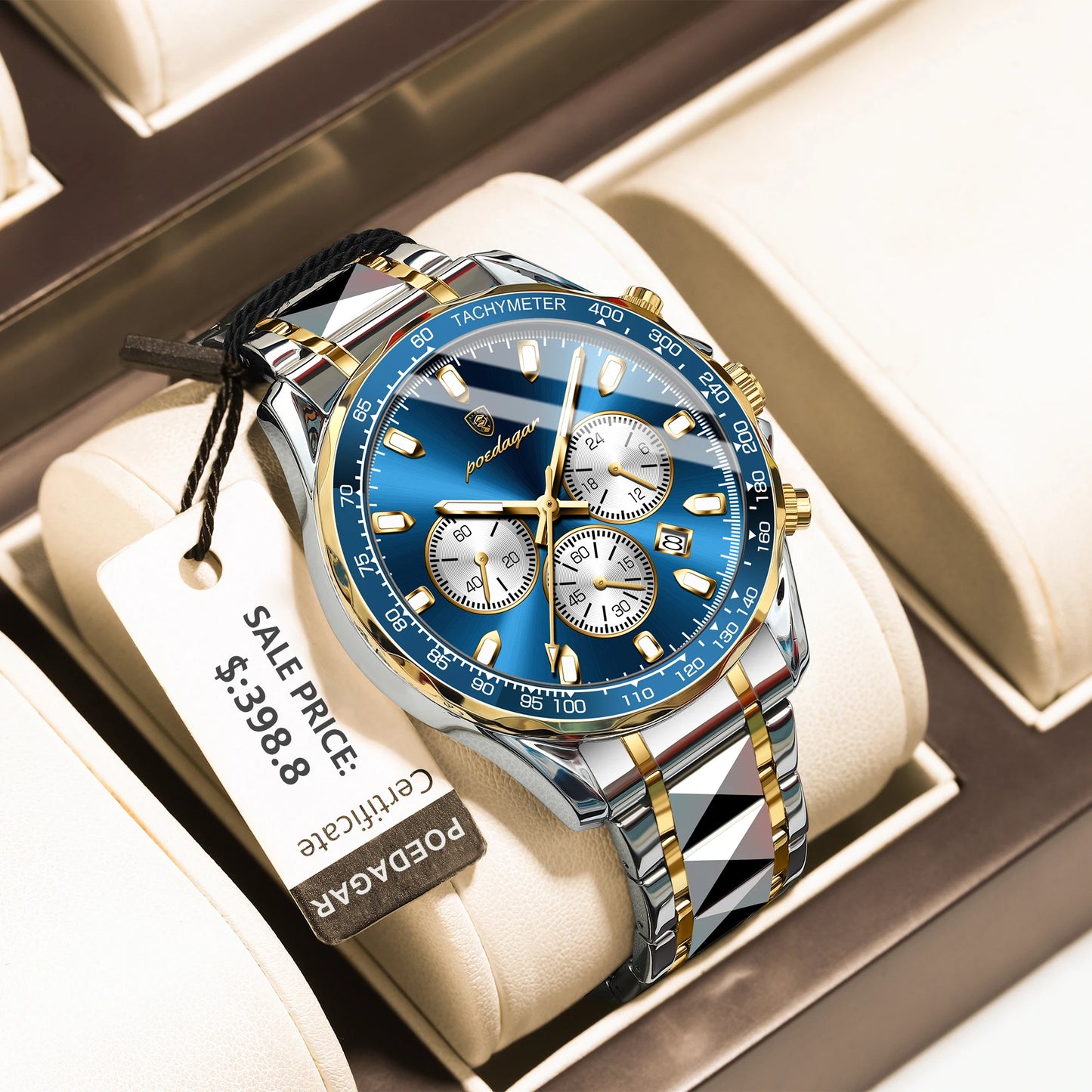 POEDAGAR Luxury Men's Quartz Sport Watch