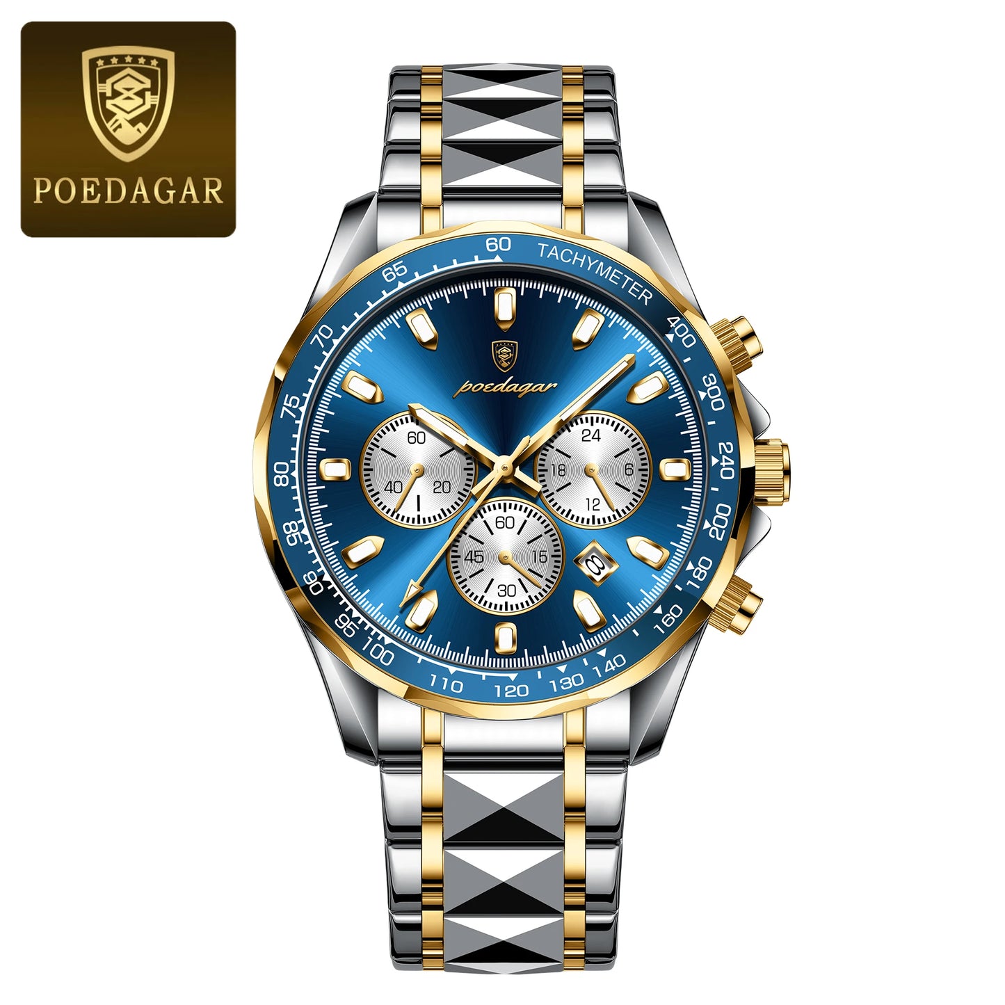 POEDAGAR Luxury Men's Quartz Sport Watch