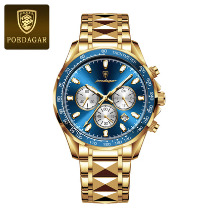 POEDAGAR Luxury Men's Quartz Sport Watch