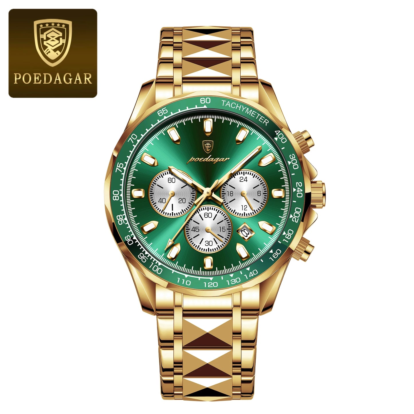 POEDAGAR Luxury Men's Quartz Sport Watch