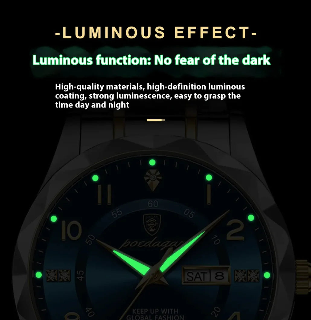 Men's Waterproof Luminous Quartz Watch