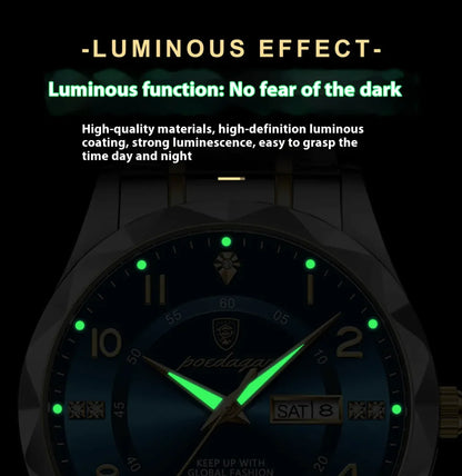 Men's Waterproof Luminous Quartz Watch